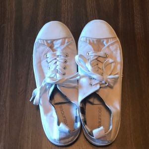Canvas white shoes. Hardly wore